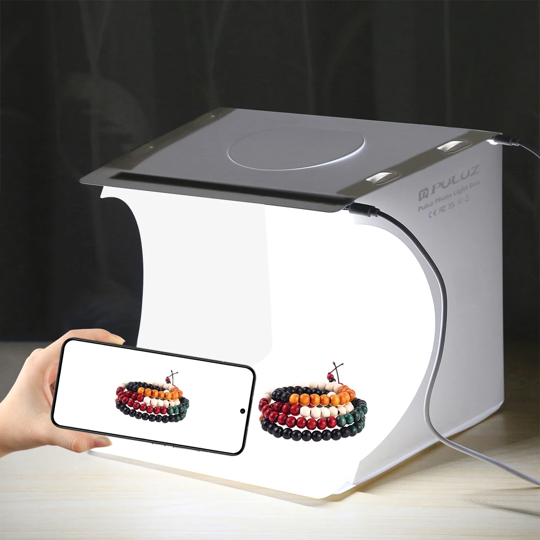 Photography Lighting Tent - PULUZ 20cm Mini 2 LED Panels