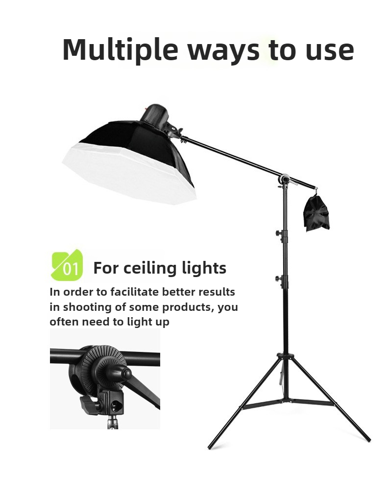 Reflector Arm Clamp - Swivel Dual Head Grip Holder Bracket