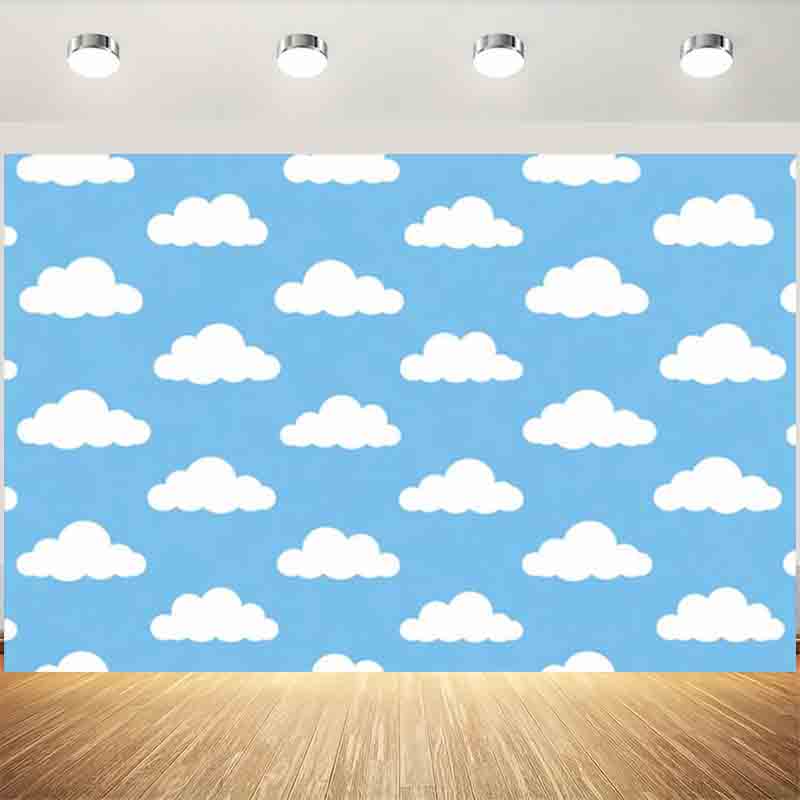 Cartoon Simple Blue Sky White  - Photography Lighting And Background recension och pris