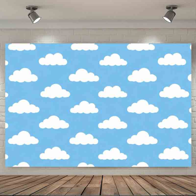 Cartoon Simple Blue Sky White  - Photography Lighting And Background recension och pris