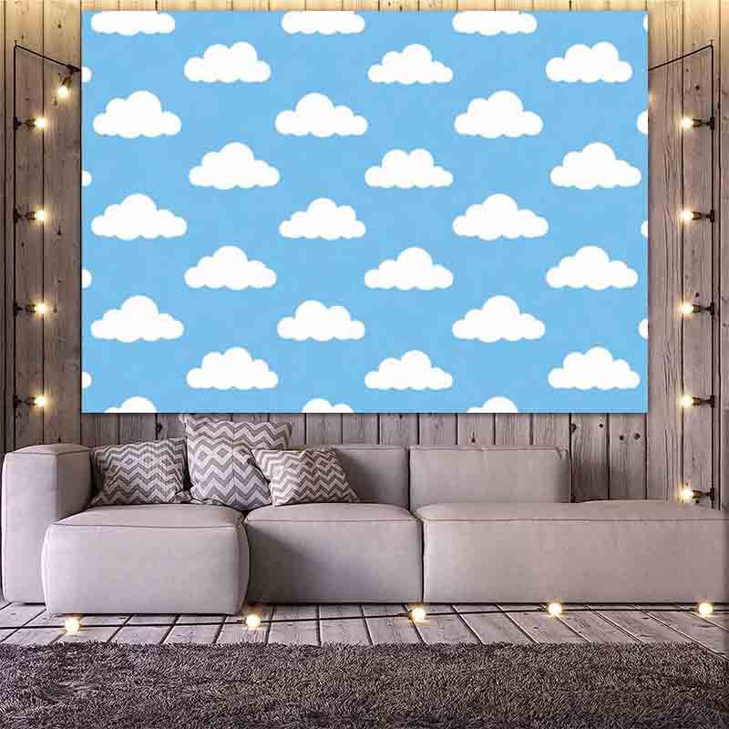 Cartoon Simple Blue Sky White  - Photography Lighting And Background recension och pris
