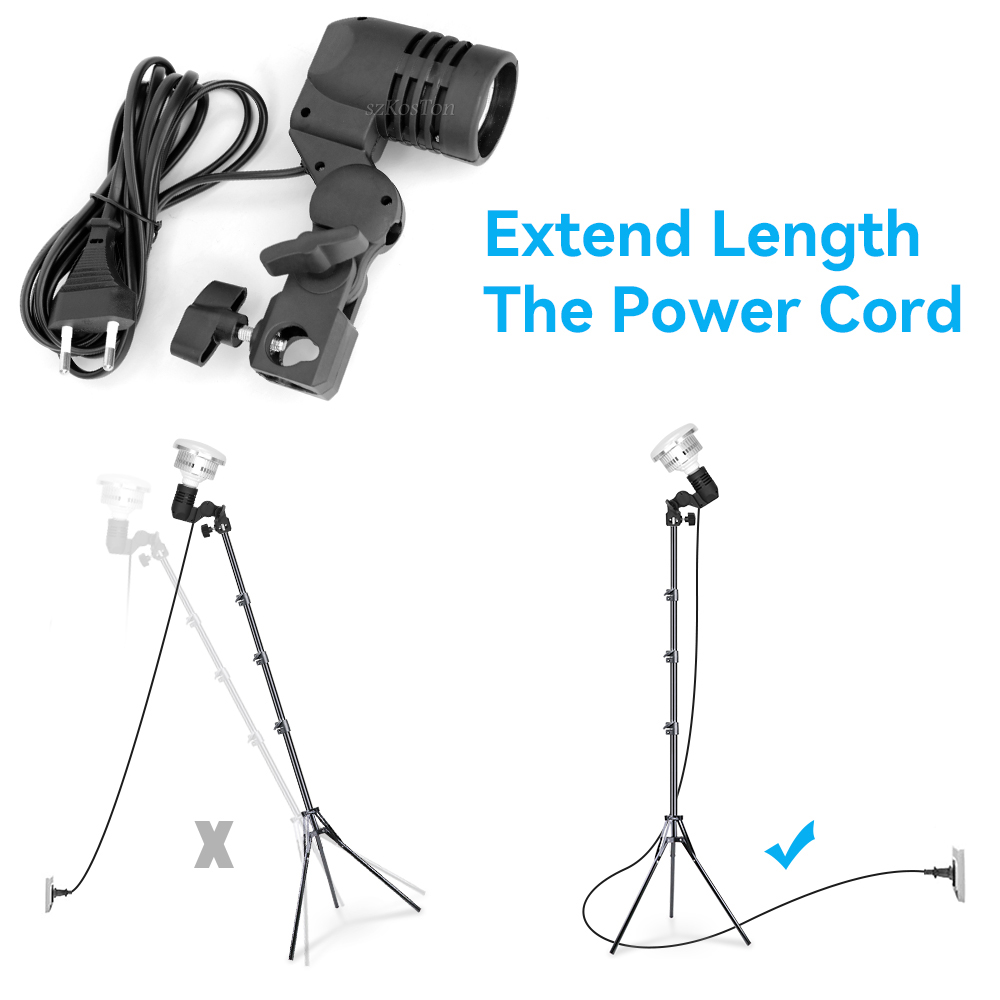 2PCS/1PC E27 Single Head Bulb  - Photography Lighting Umbrella recension och pris