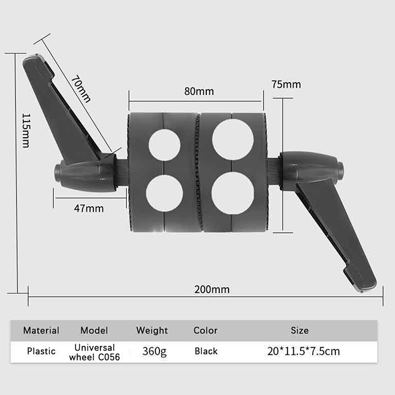 1Pc ABS Swivel Single/Double H - Reflector Arm Clamp recension och pris