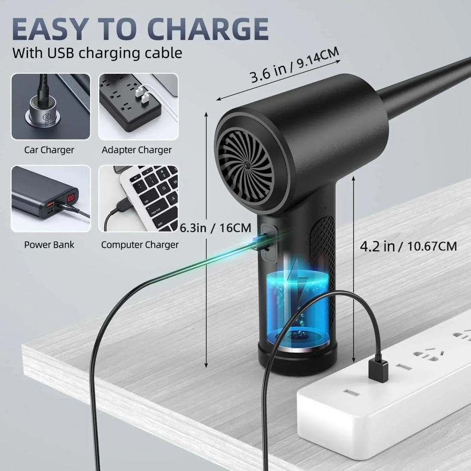 Electric Wireless Air Duster C - Macro Photography Led Lighting recension och pris